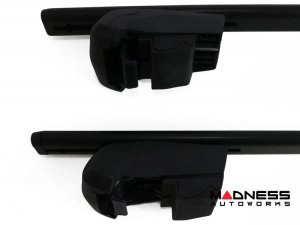 Alfa Romeo Stelvio Roof Rack Cross Bars - for models w/ factory roof rails - Black - Starlock